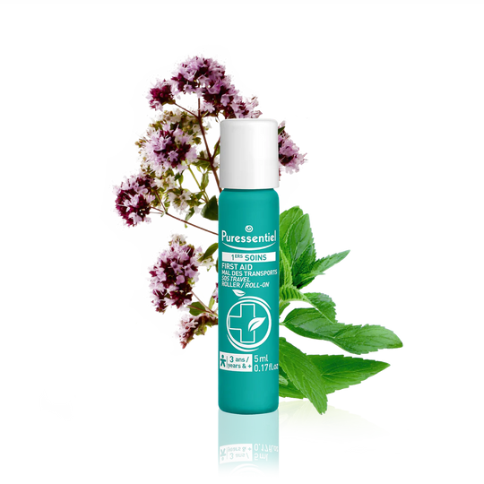 Puressentiel Daily Wellness Roller Mal of Transport to 7 Essential Oils