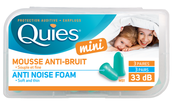 Quies Anti-Noise Foam Mini EarPlugs (Children)