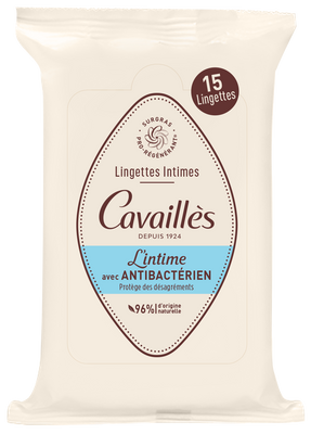Roge Cavailles Intime Lingettes Avec Antibacterien  15 Lingettes