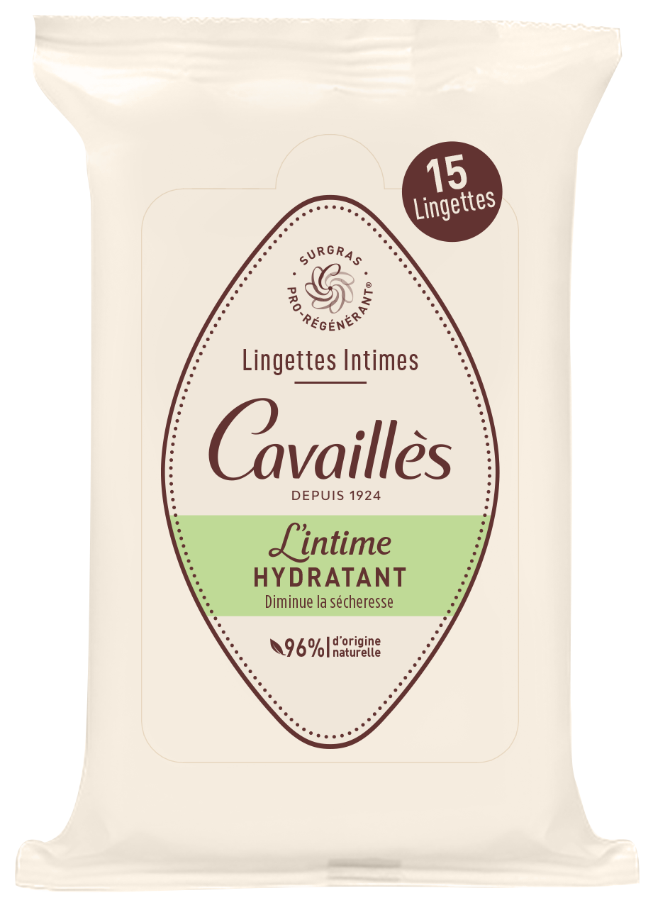 Roge Cavailles Intime Lingettes Hydratantes 15 Lingettes