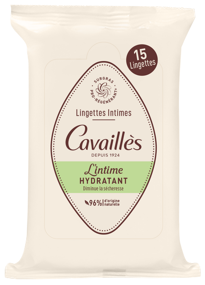 Roge Cavailles Intime Lingettes Hydratantes 15 Lingettes