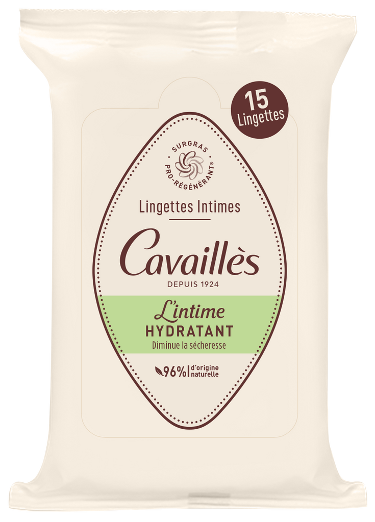 Roge Cavailles Intime Lingettes Hydratantes 15 Lingettes