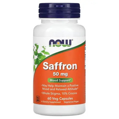 Now Saffron 50 mg Capsules