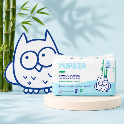 Pureza Diapers Size 1 (< 4.5 Kg)