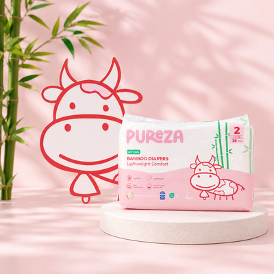 Pureza Diapers Size 2 (3 - 8 Kg)