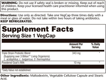 Solaray Acidophilus plus Goat's Milk
