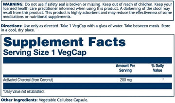 Solaray Activated Charcoal 280 mg