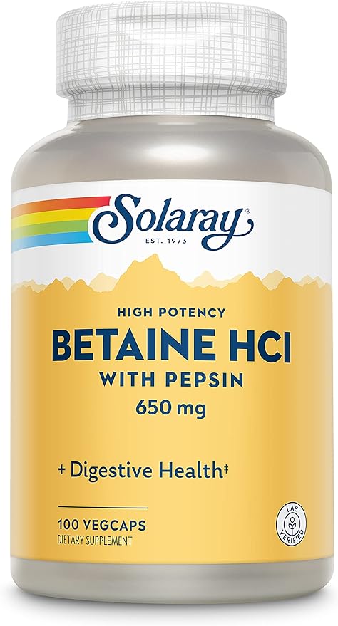 Solaray Betaine HCl - 650 mg
