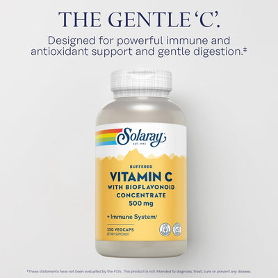 Solaray Buffered Vitamin C With Bioflavonoids Concentrate - 500 mg
