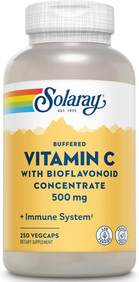 Solaray Buffered Vitamin C With Bioflavonoids Concentrate - 500 mg