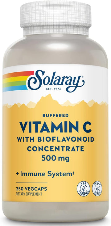 Solaray Buffered Vitamin C With Bioflavonoids Concentrate - 500 mg