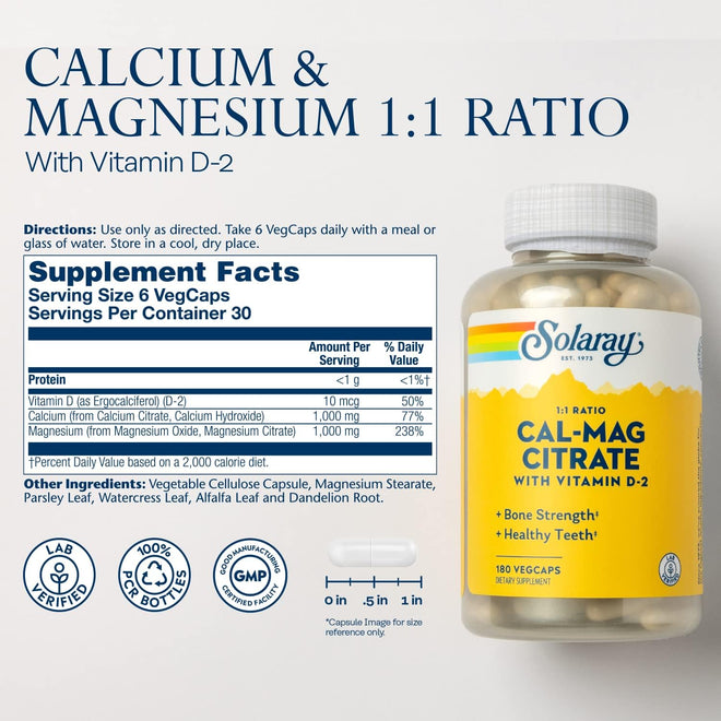 Solaray Cal-Mag Citrate