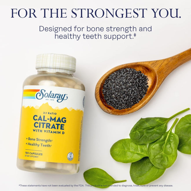 Solaray Cal-Mag Citrate & Vitamin D