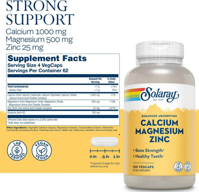 Solaray Calcium, Magnesium, Zinc