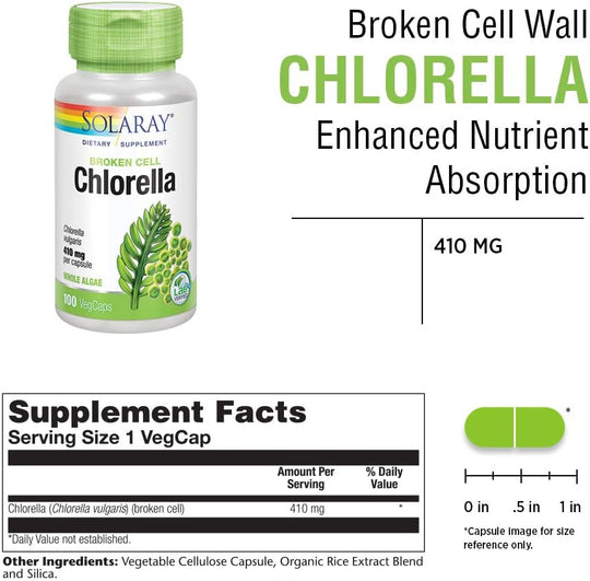 Solaray Chlorella 410 mg