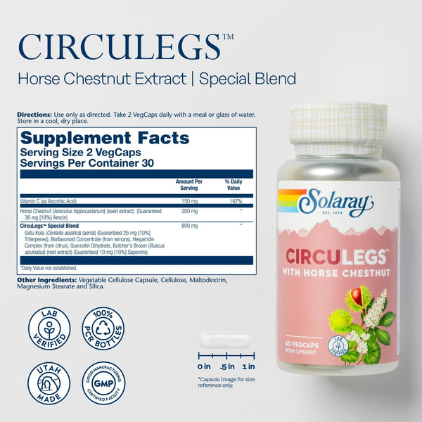 Solaray Circulegs Horse Chestnut - Special Formula