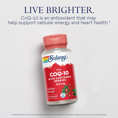 Solaray CoQ 10 - 200mg - Pure