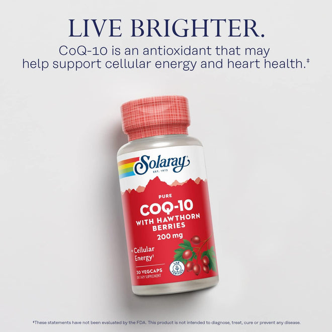 Solaray CoQ 10 - 200mg - Pure