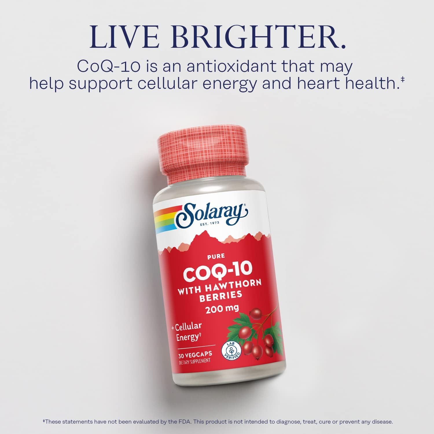 Solaray CoQ 10 - 200mg - Pure | Free Delivery in Lebanon