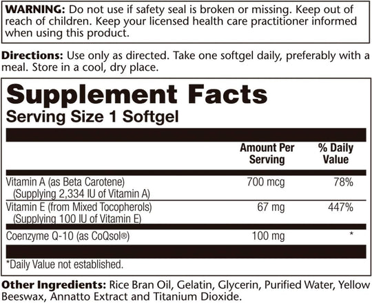 Solaray CoQ 10 - Bio - 100 mg