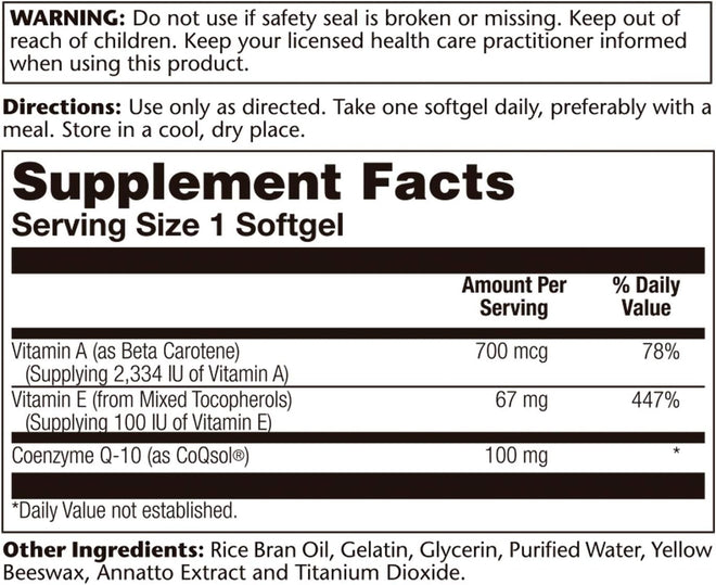 Solaray CoQ 10 - Bio - 100 mg