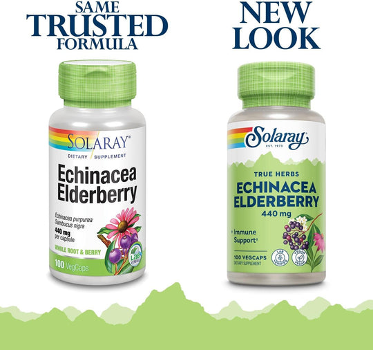 Solaray Echinacea & Elderberry 440 mg
