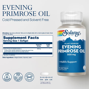 Solaray Evening Primrose Oil-High Potency 500 mg