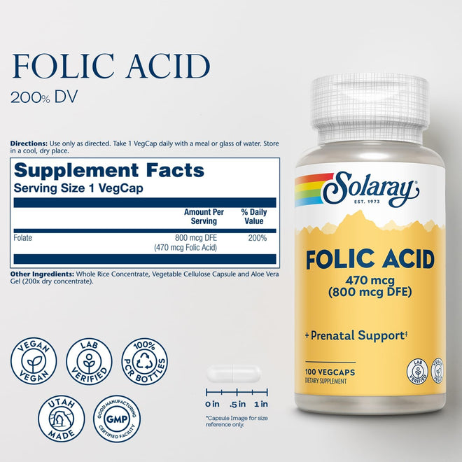 Solaray Folic Acid