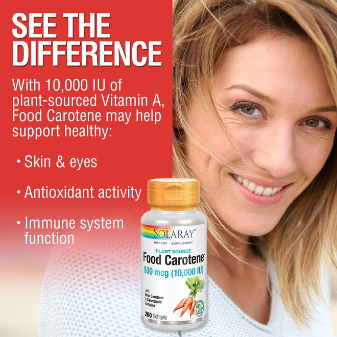Solaray Food Carotene 500mcg