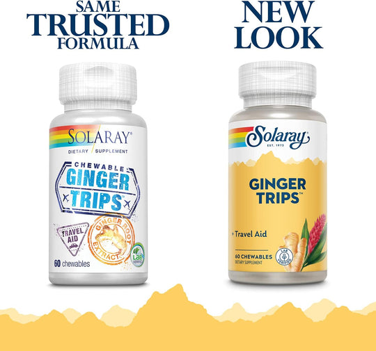 Solaray Ginger Trips Chewable 67 mg