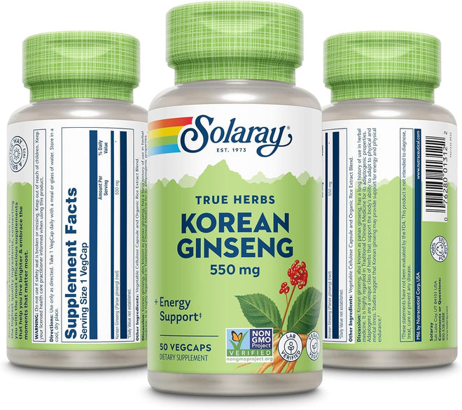 Solaray Ginseng Korean 550 mg