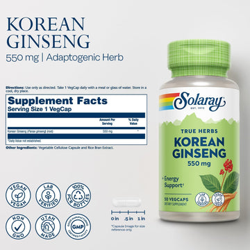 Solaray Ginseng Korean 550 mg