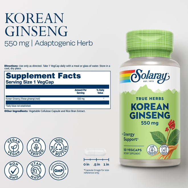 Solaray Ginseng Korean 550 mg