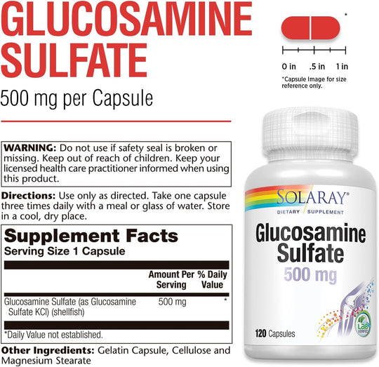 Solaray Glucosamine Sulfate 500 mg