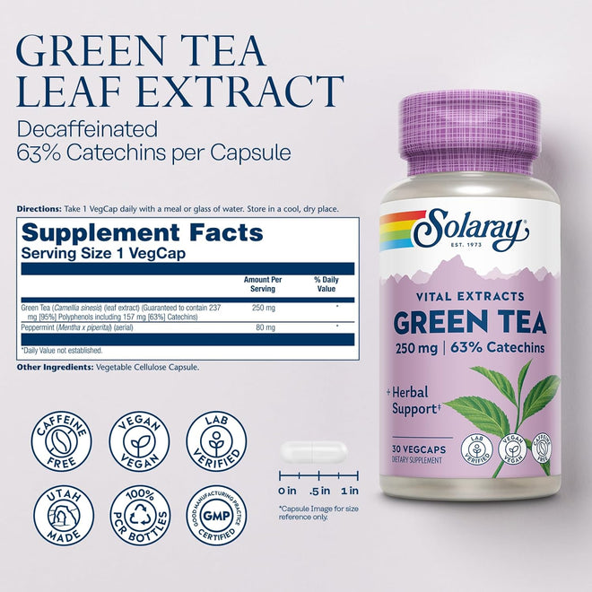 Solaray Green Tea Extract 250 mg