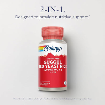 Solaray Guggul Gum Extract & Red Yeast Rice
