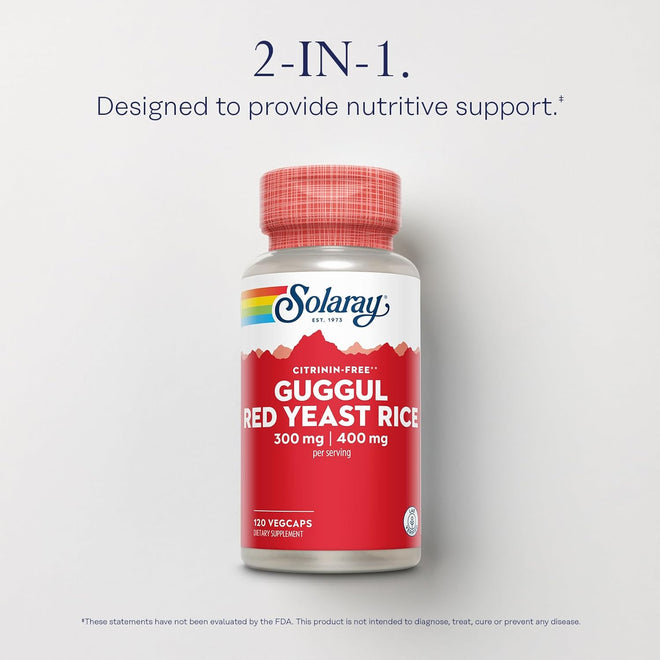 Solaray Guggul Gum Extract & Red Yeast Rice