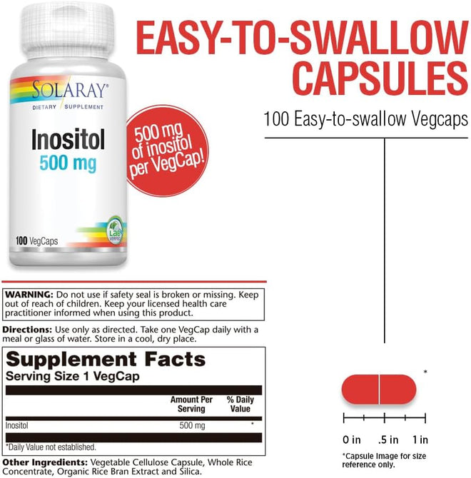 Solaray Inositol 500 mg