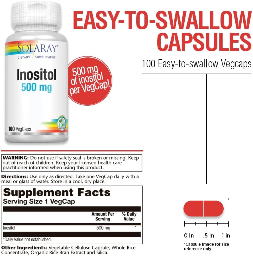 Solaray Inositol 500 mg | Free Delivery in Lebanon