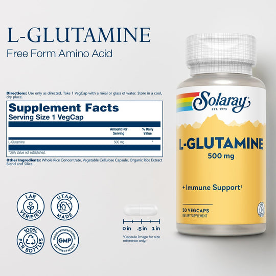 Solaray L-Glutamine 500 mg