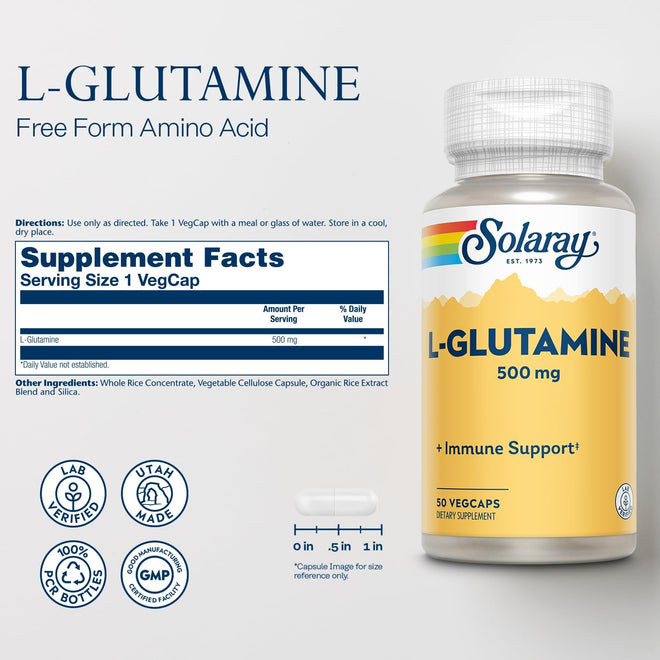 Solaray L-Glutamine 500 mg