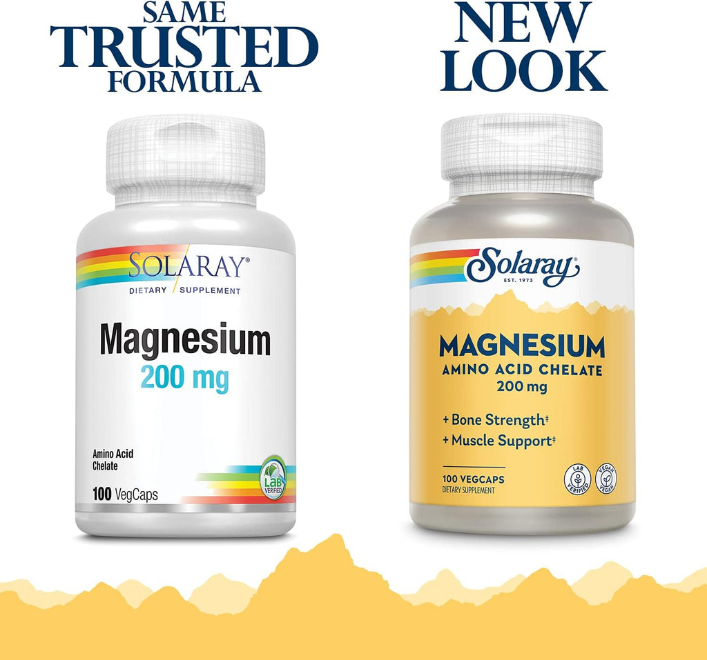 Solaray Magnesium AAC 200 mg
