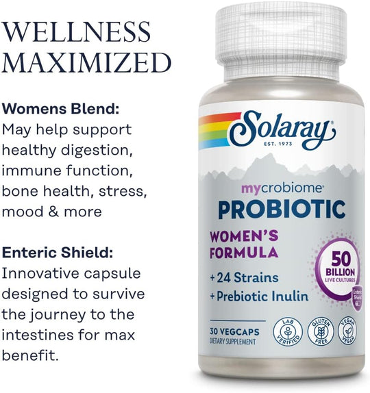 Solaray Mycrobiome Probiotic - Women's Formula