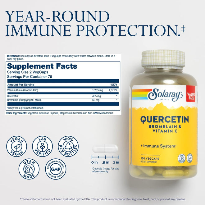 Solaray Quercetin with Bromelain & Vitamin C