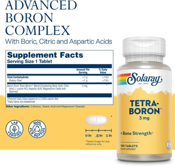 Solaray Tetra Boron 3 mg