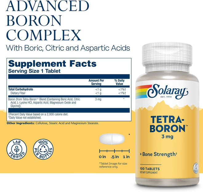 Solaray Tetra Boron 3 mg