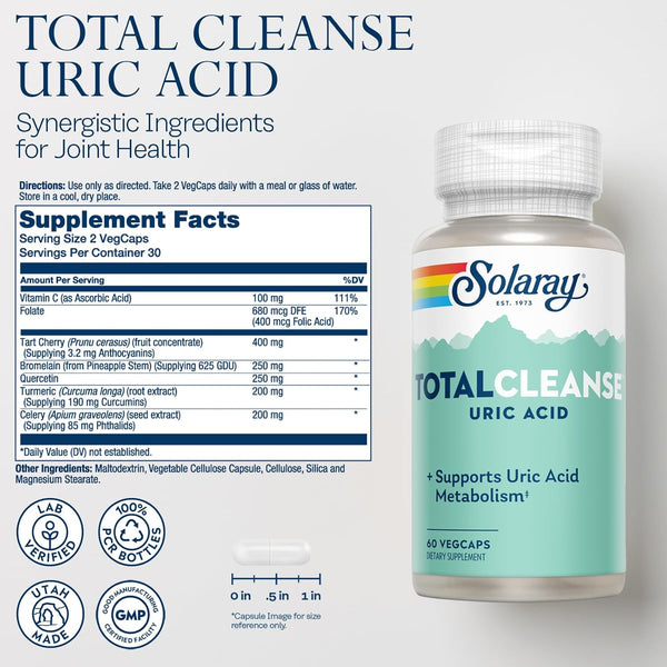 Solaray Total Cleanse Uric Acid