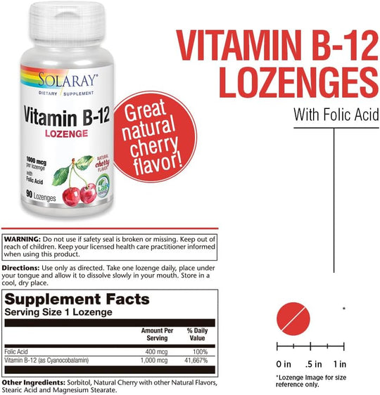 Solaray Vitamin B-12 1000 mcg