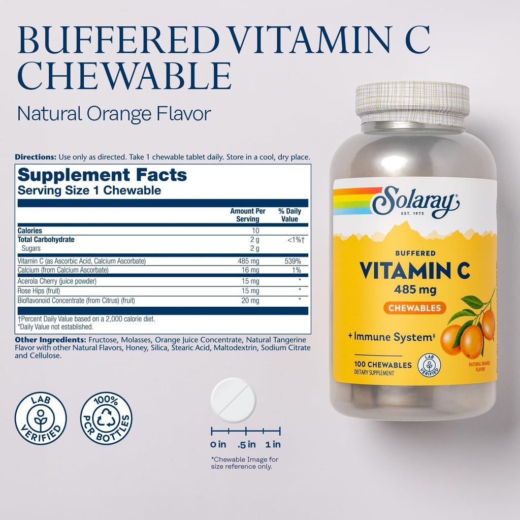 Solaray Vitamin C Chewable Orange