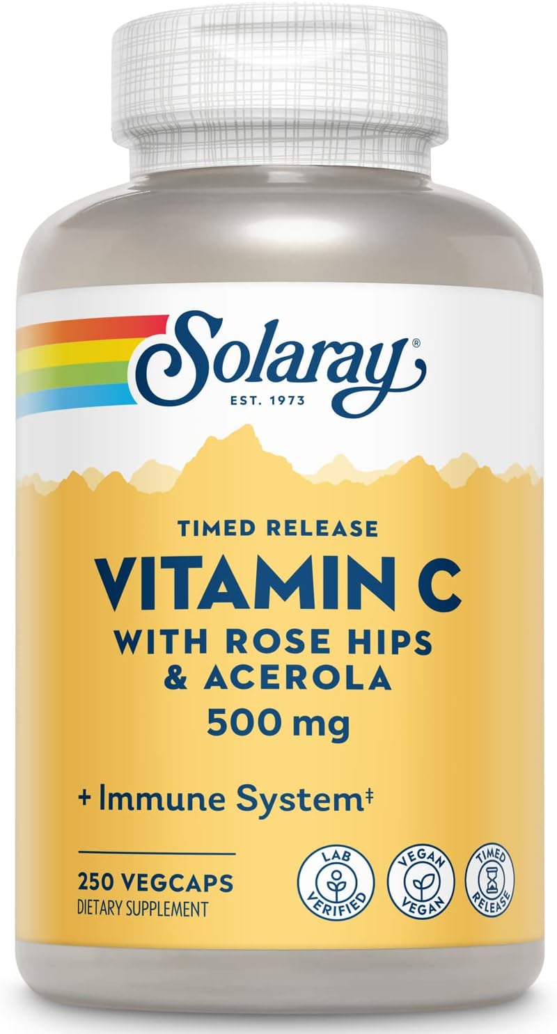 Solaray Vitamin C With Rose Hips & Acerola 500 mg